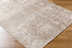 Rainier Traditional Dark Brown/Cream Washable Area Rug - Our PNW Home x Livabliss