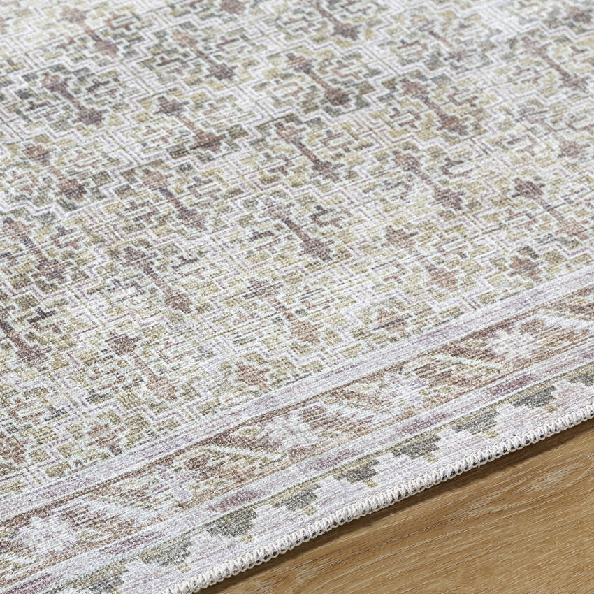 Rainier Traditional Light Brown Washable Area Rug - Our PNW Home x Livabliss