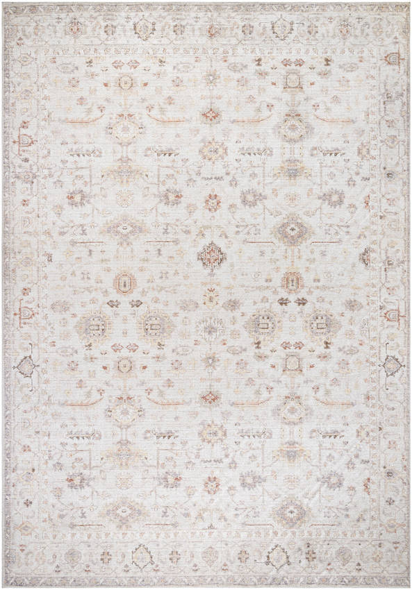 Spokane Traditional Ivory/Rust Area Rug - Our PNW Home x Livabliss