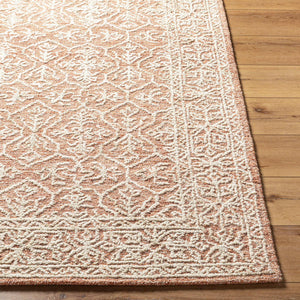 Henderson Traditional Khaki/Rose Gold Area Rug