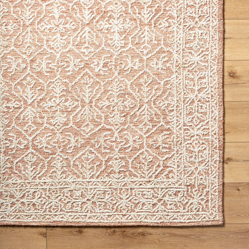 Henderson Traditional Khaki/Rose Gold Area Rug