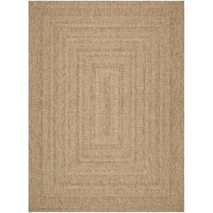 Zenia Cottage Light Brown Area Rug