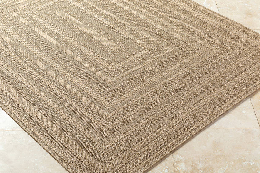 Zenia Cottage Light Brown Area Rug