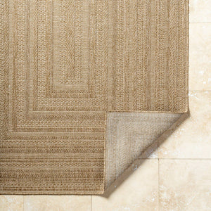 Zenia Cottage Light Brown Area Rug
