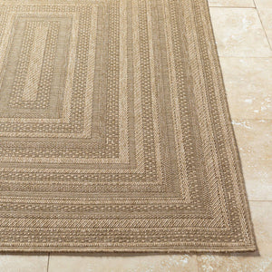 Zenia Cottage Light Brown Area Rug