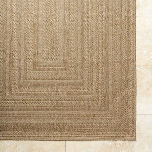 Zenia Cottage Light Brown Area Rug