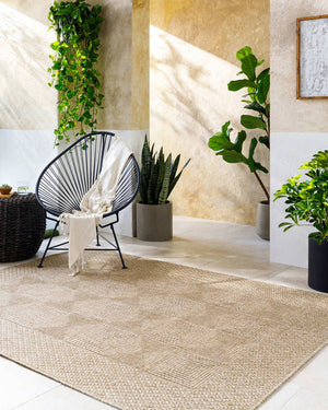 Christiaan Cottage Light Brown Area Rug