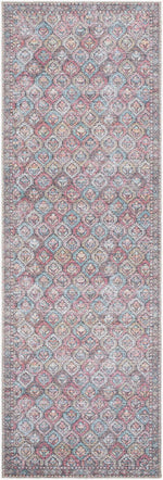 Rommy Traditional Pink Washable Area Rug