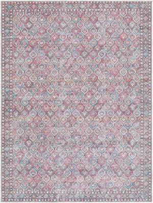 Rommy Traditional Pink Washable Area Rug