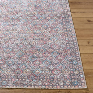 Rommy Traditional Pink Washable Area Rug