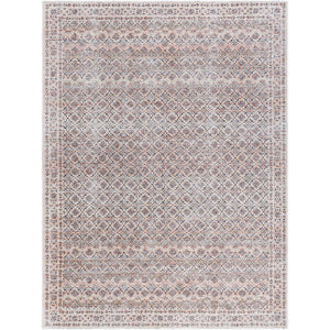 Roneisha Traditional Eggplant Washable Area Rug