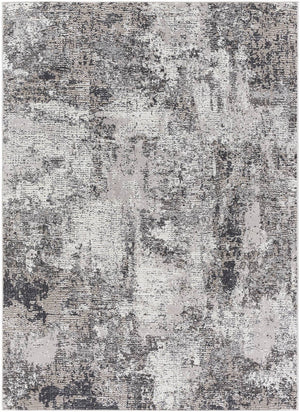 Zully Modern Charcoal Washable Area Rug