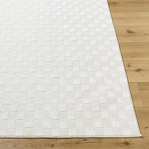 Ayleen Modern Ivory Washable Area Rug