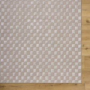 Ayleen Modern Taupe/Tan Washable Area Rug