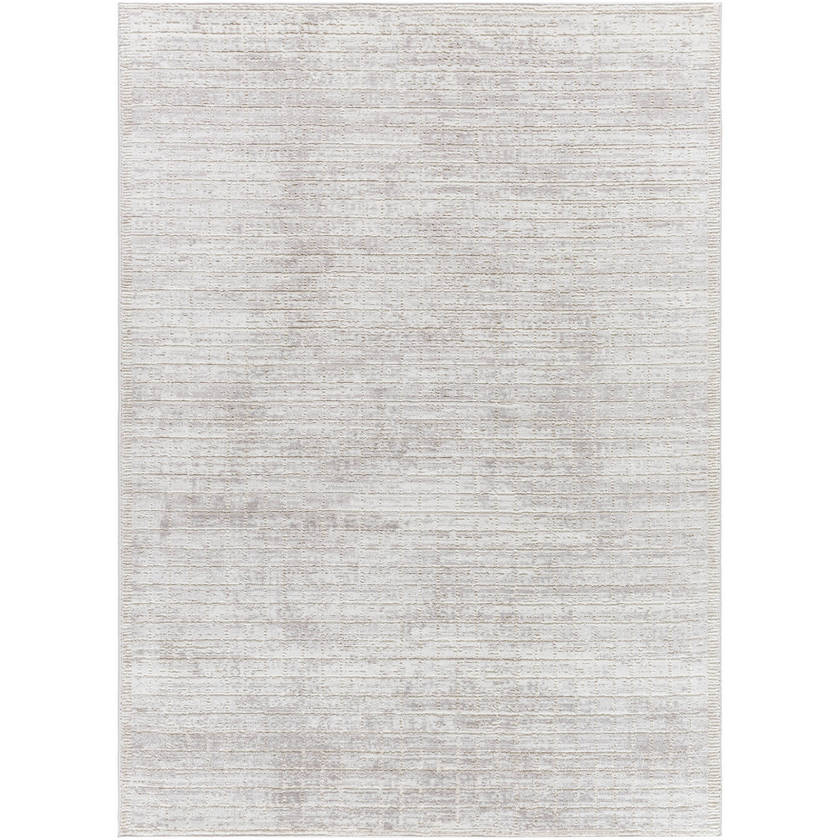 Maurissa Global Cream/Taupe Washable Area Rug