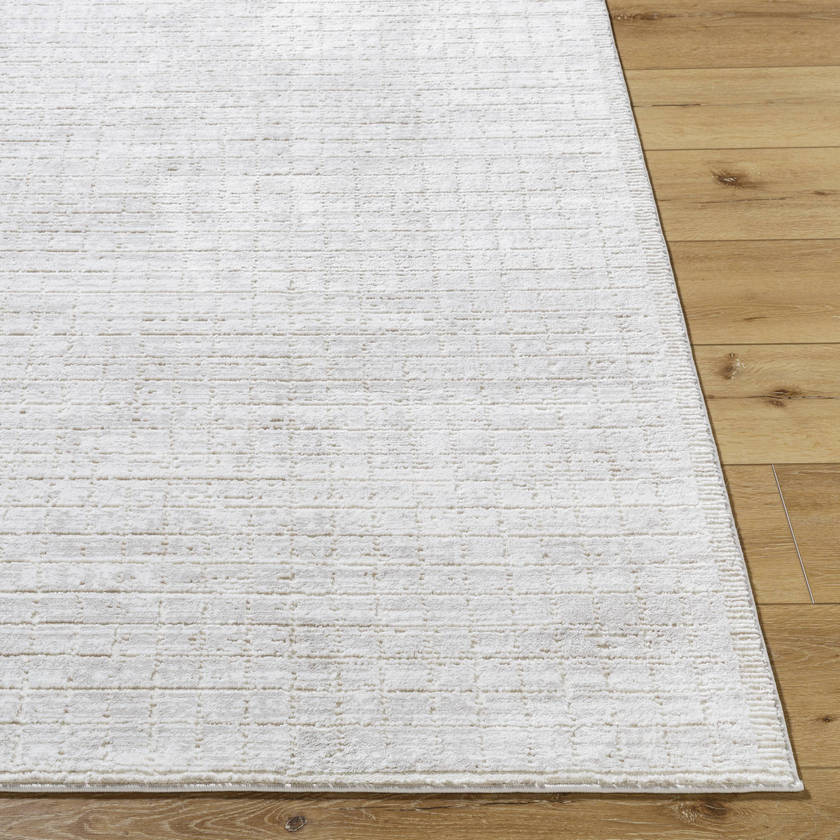 Maurissa Global Cream/Taupe Washable Area Rug