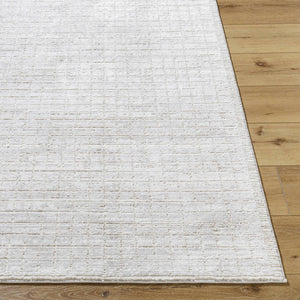 Maurissa Global Cream/Taupe Washable Area Rug