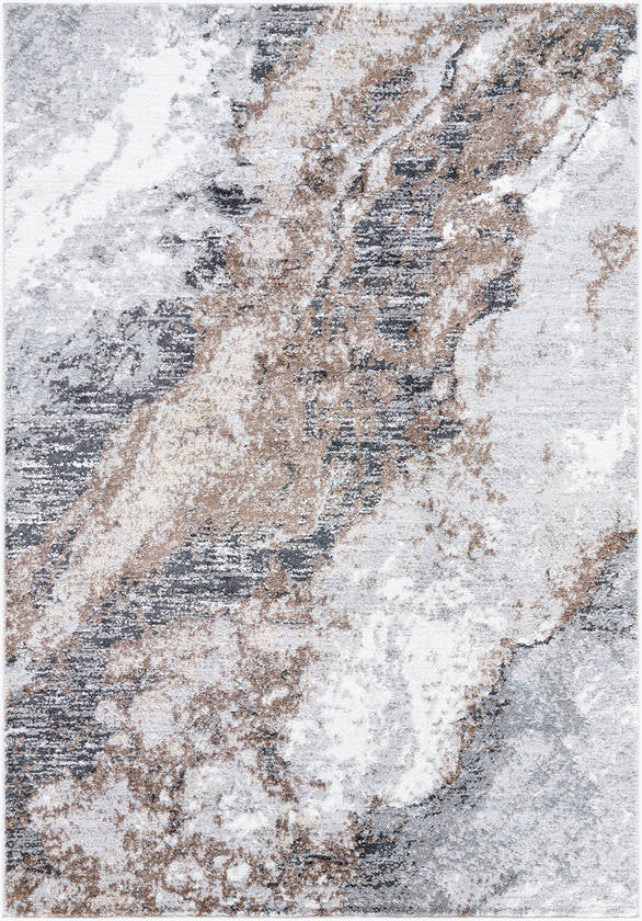 Joshual Modern Dark Brown Area Rug