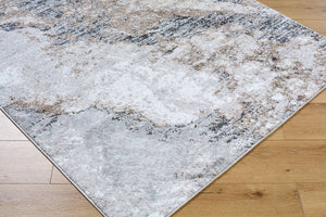 Joshual Modern Dark Brown Area Rug