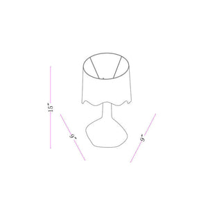 Eiman Rustic Green/White Table Lamp