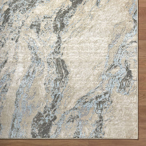 Lakeidra Modern Ice Blue Area Rug