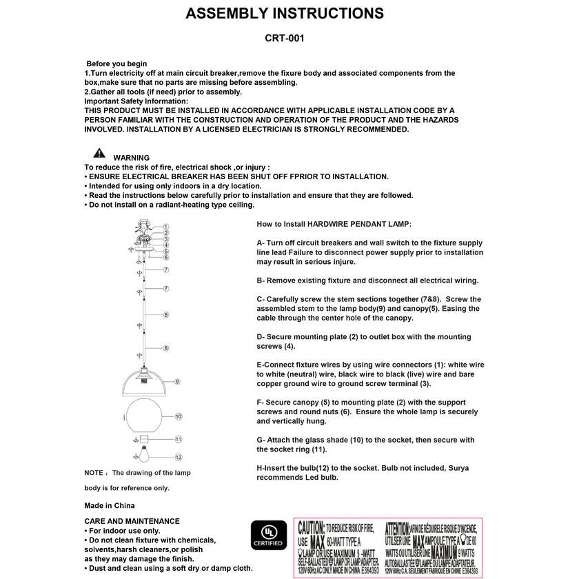 Jameila Rustic Black Ceiling Lighting