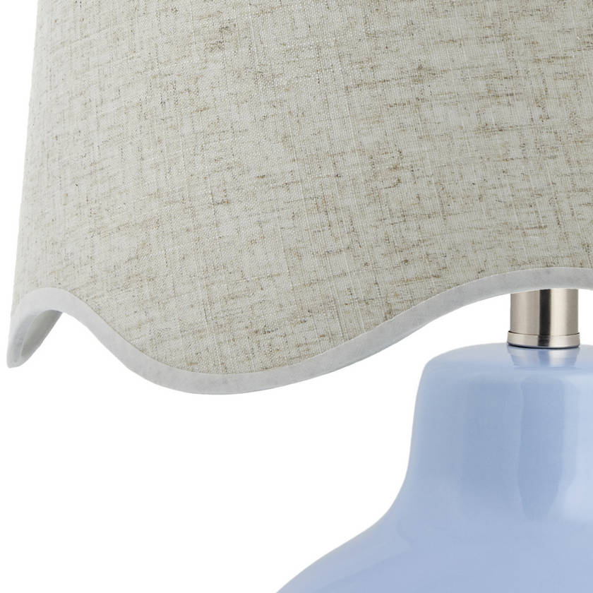 Tereza Rustic Blue/Wheat Table Lamp