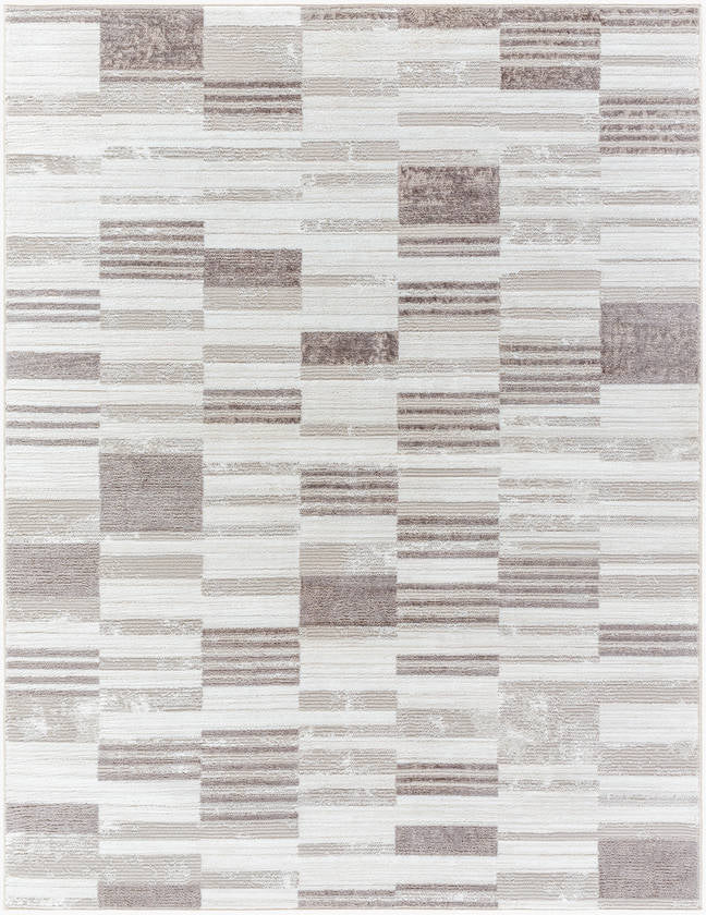Rison Modern Light Beige Area Rug