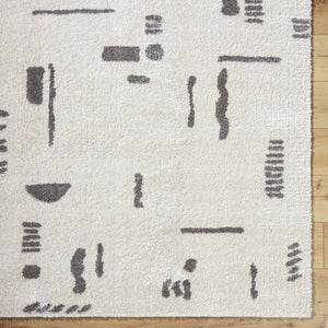 Shareef Modern Charcoal Washable Area Rug