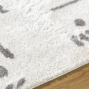 Shareef Modern Charcoal Washable Area Rug