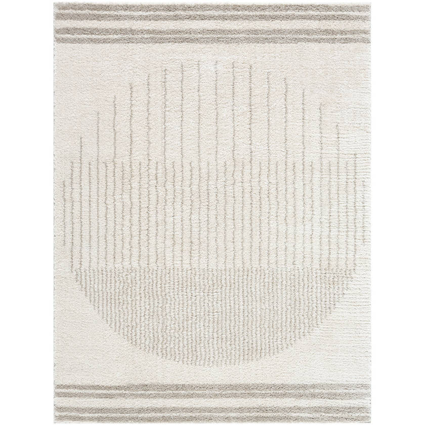Lyndsi Global Medium Gray Washable Area Rug