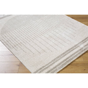 Lyndsi Global Medium Gray Washable Area Rug