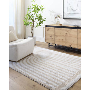 Larita Modern Beige Washable Area Rug