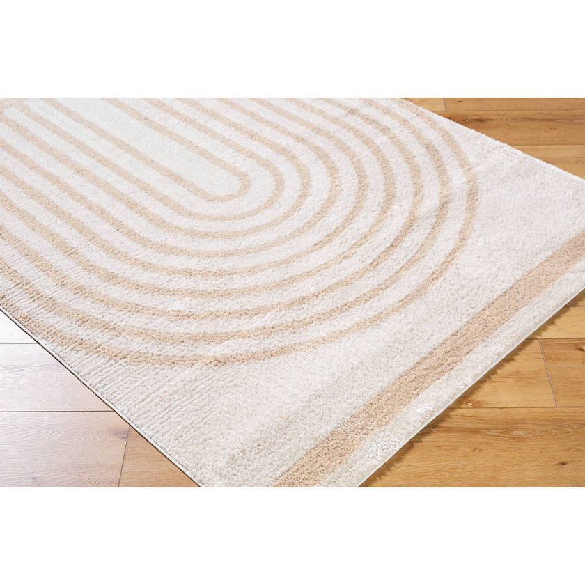 Larita Modern Beige Washable Area Rug