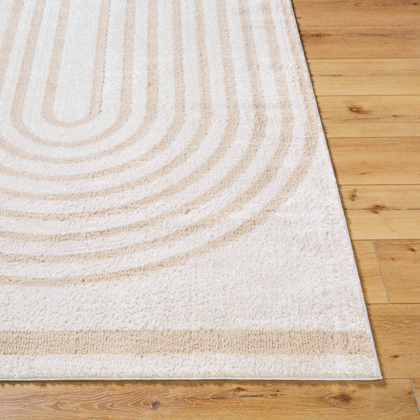 Larita Modern Beige Washable Area Rug