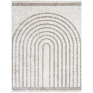 Larita Modern Medium Gray Washable Area Rug