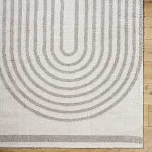 Larita Modern Medium Gray Washable Area Rug