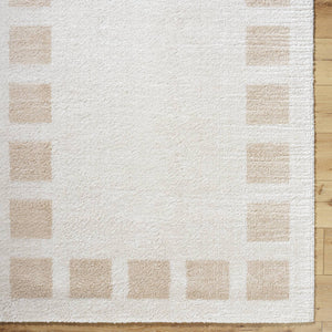 Tameka Modern Beige Washable Area Rug