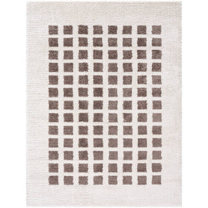 Noam Modern Dark Brown Washable Area Rug