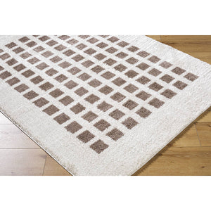 Noam Modern Dark Brown Washable Area Rug