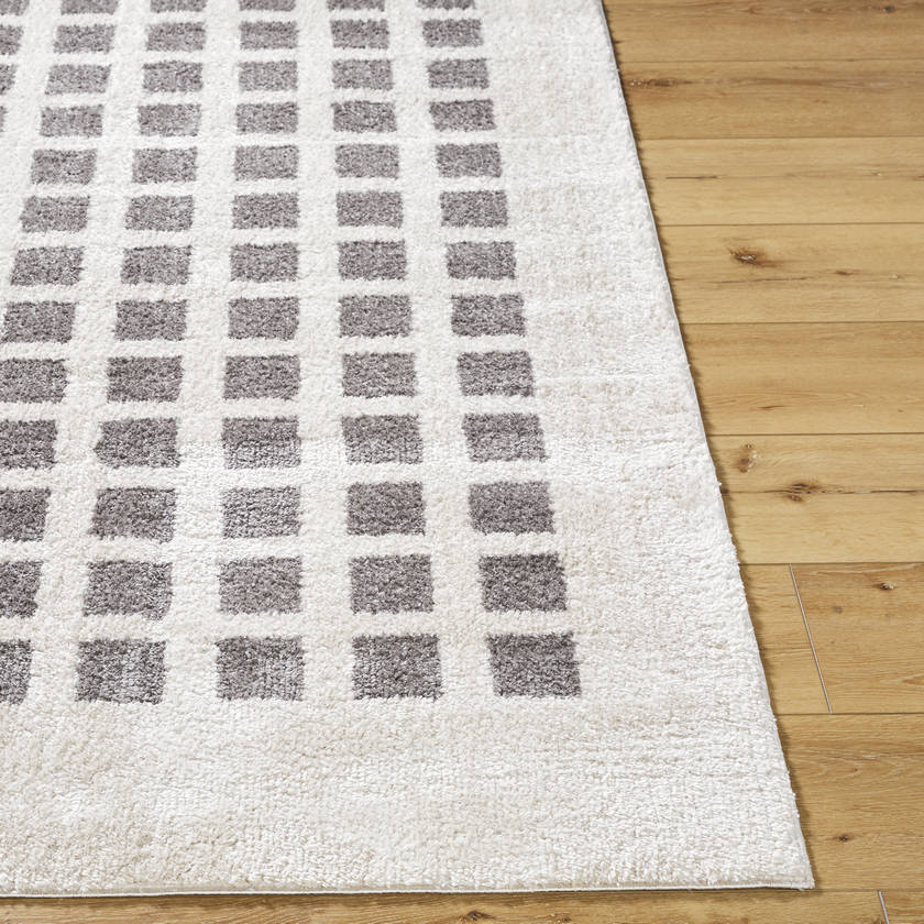 Noam Modern Charcoal Washable Area Rug