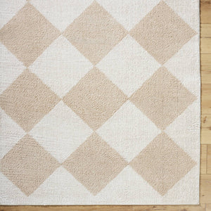 Jason Modern Beige Washable Area Rug