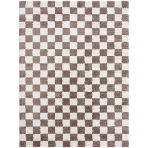 Shera Modern Dark Brown Washable Area Rug
