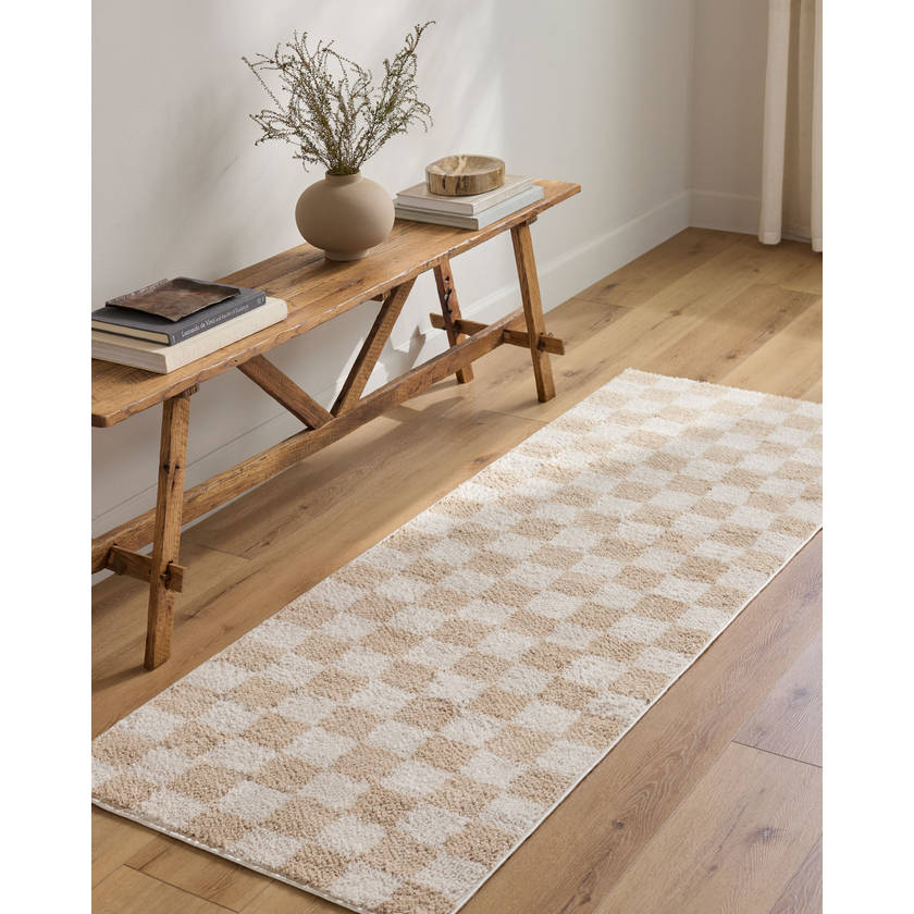 Shera Modern Beige Washable Area Rug