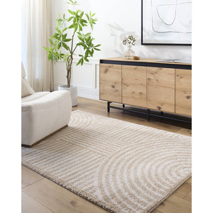 Marcela Modern Beige Washable Area Rug