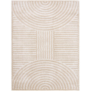 Marcela Modern Beige Washable Area Rug