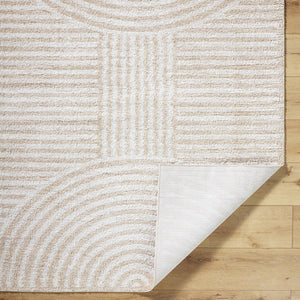 Marcela Modern Beige Washable Area Rug