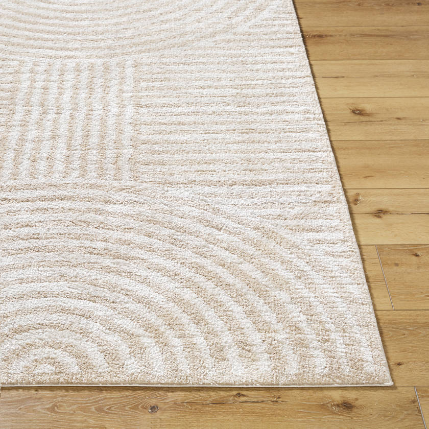 Marcela Modern Beige Washable Area Rug