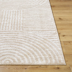 Marcela Modern Beige Washable Area Rug