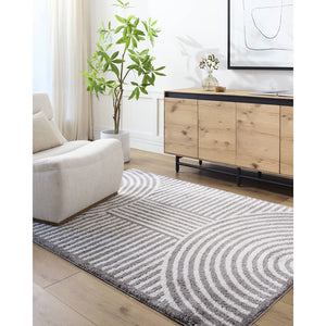 Marcela Modern Charcoal Washable Area Rug